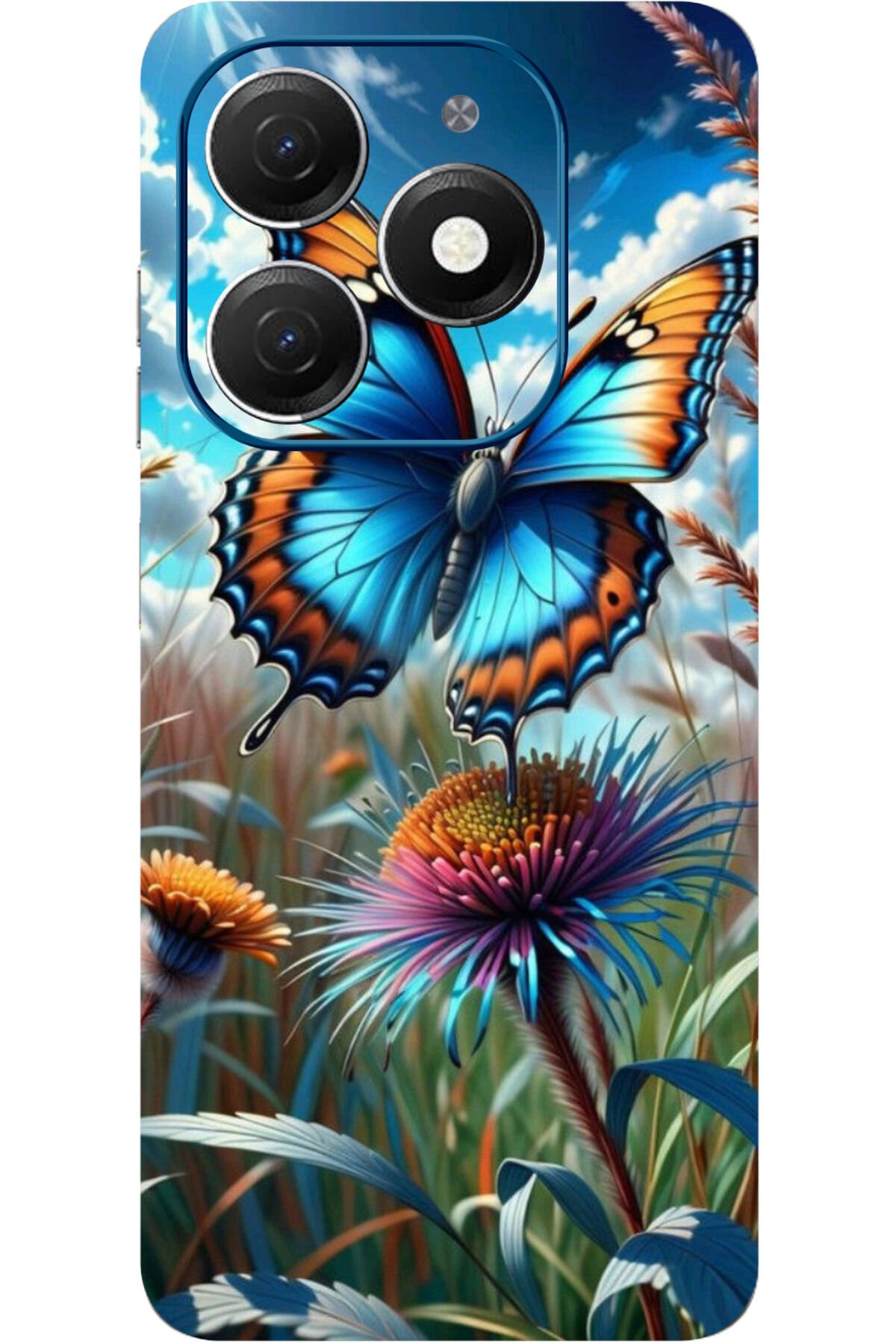 Realme C63 Uyumlu  Kamera Korumalı HD Tam Kaplama Baskılı Kılıf