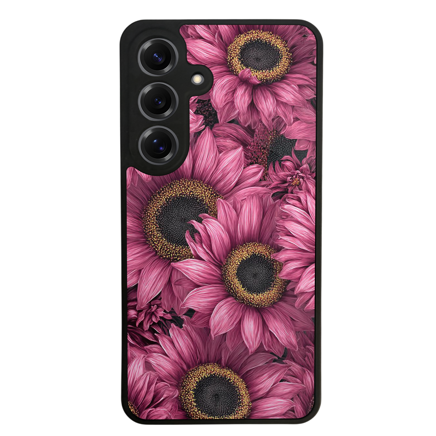Samsung Galaxy S25 Uyumlu Cicek Tasarımlı Glossy Premium Kılıf