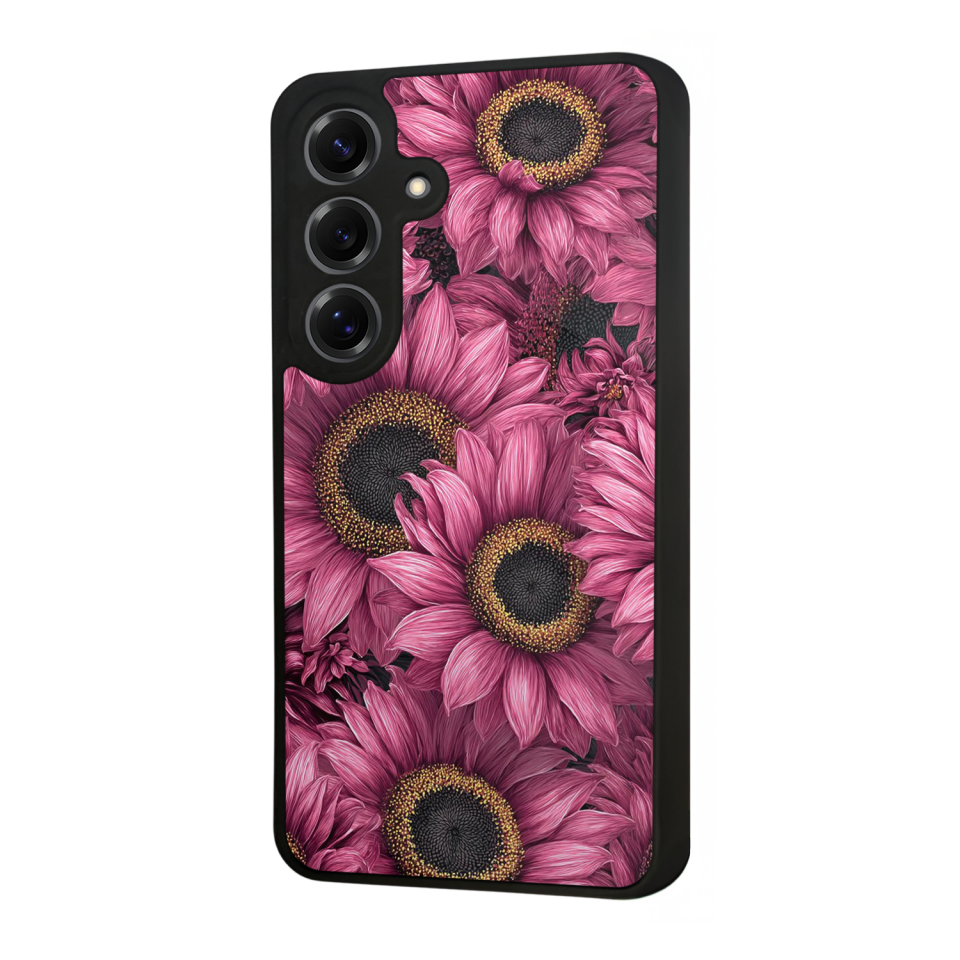 Samsung Galaxy S25 Uyumlu Cicek Tasarımlı Glossy Premium Kılıf
