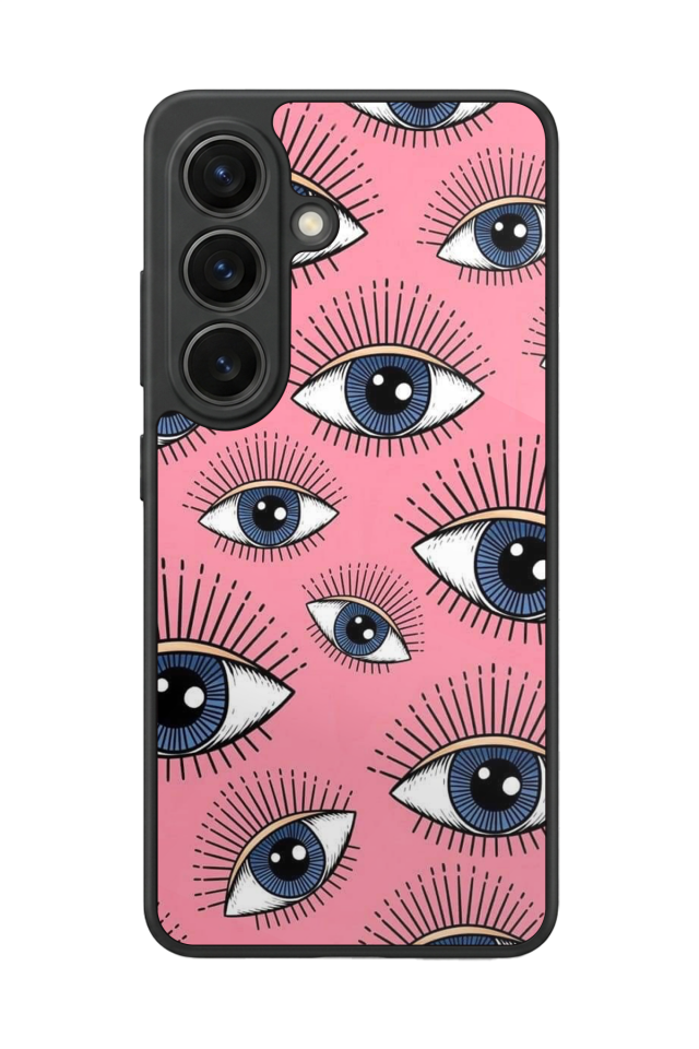 Samsung Galaxy S26 Uyumlu Göz Tasarımlı Glossy Premium Kılıf