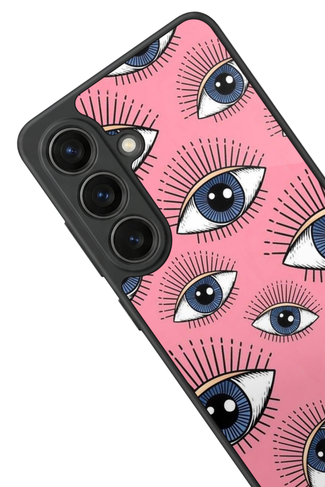 Samsung Galaxy S26 Uyumlu Göz Tasarımlı Glossy Premium Kılıf