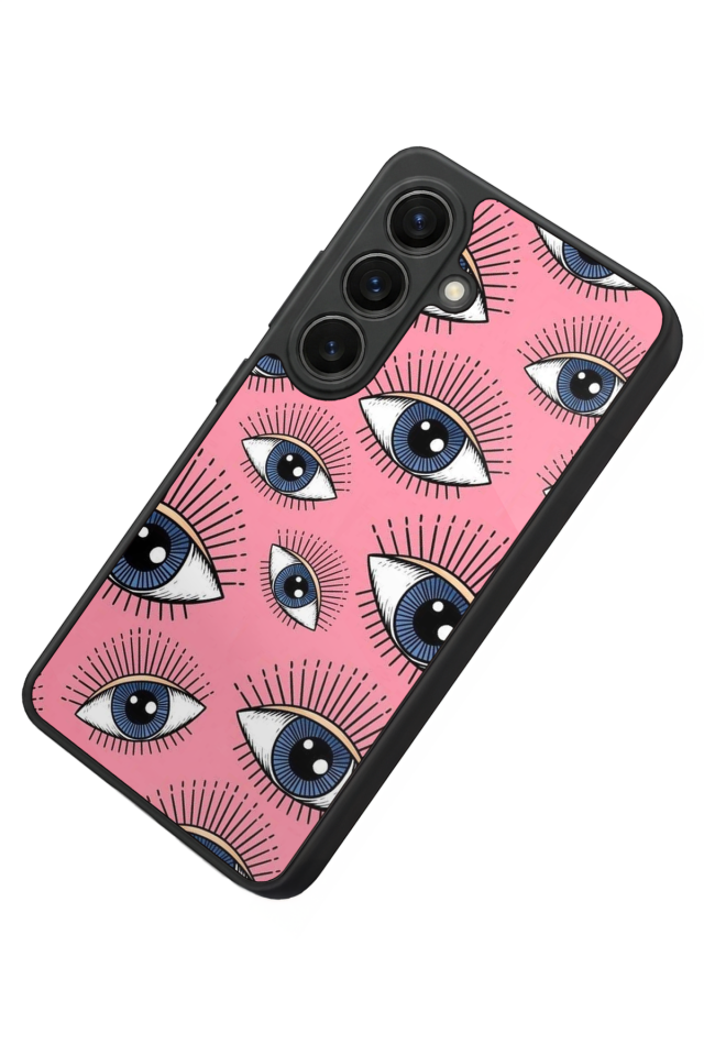 Samsung Galaxy S26 Uyumlu Göz Tasarımlı Glossy Premium Kılıf