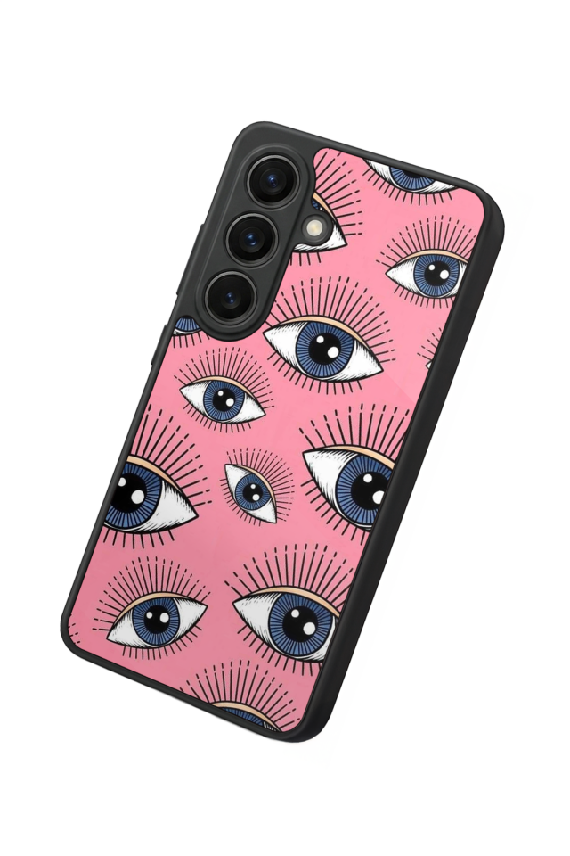 Samsung Galaxy S26 Uyumlu Göz Tasarımlı Glossy Premium Kılıf