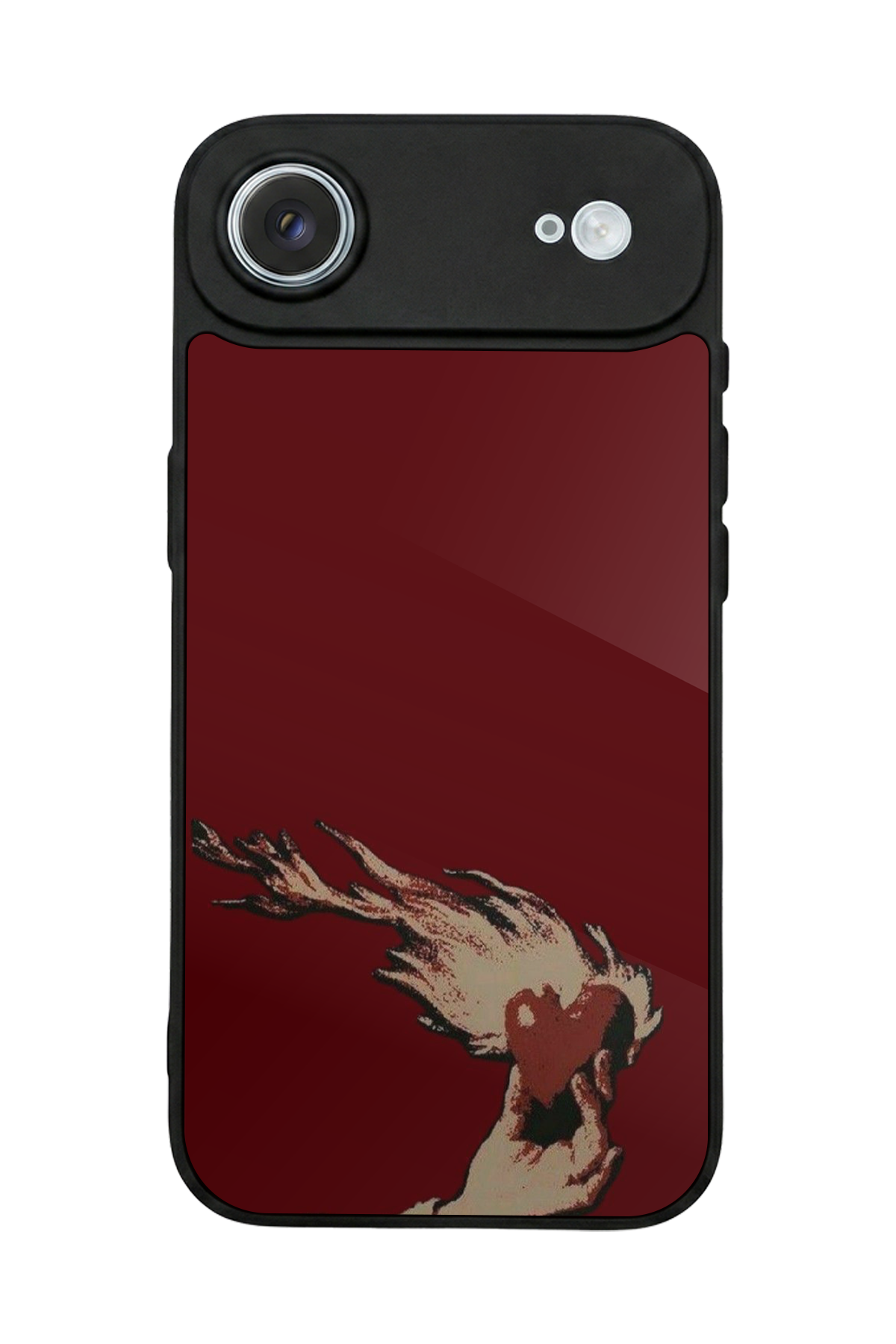 iPhone 17 Air Uyumlu Kalp Love Tasarımlı Glossy Premium Kılıf