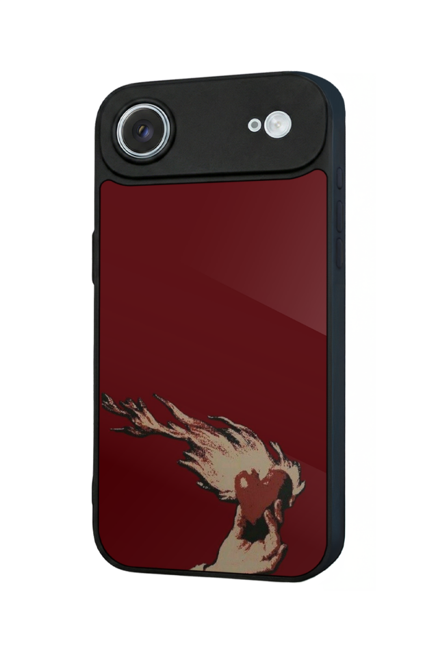iPhone 17 Air Uyumlu Kalp Love Tasarımlı Glossy Premium Kılıf