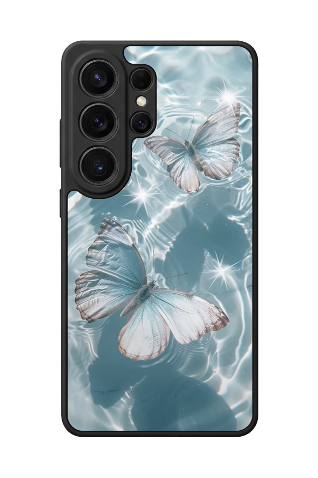 Samsung Galaxy S26 Ultra Uyumlu Kelebek Tasarımlı Glossy Premium Kılıf