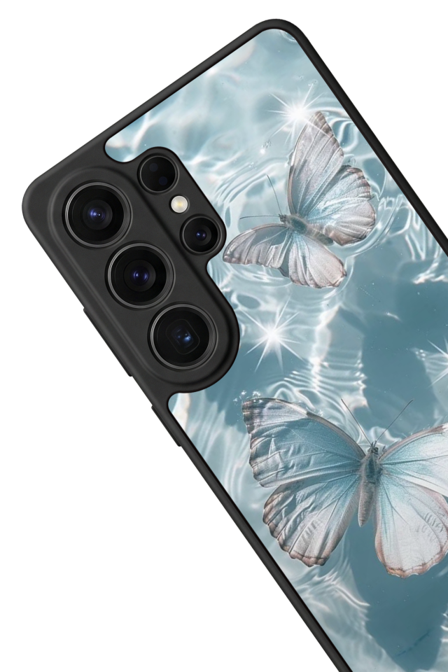 Samsung Galaxy S26 Ultra Uyumlu Kelebek Tasarımlı Glossy Premium Kılıf