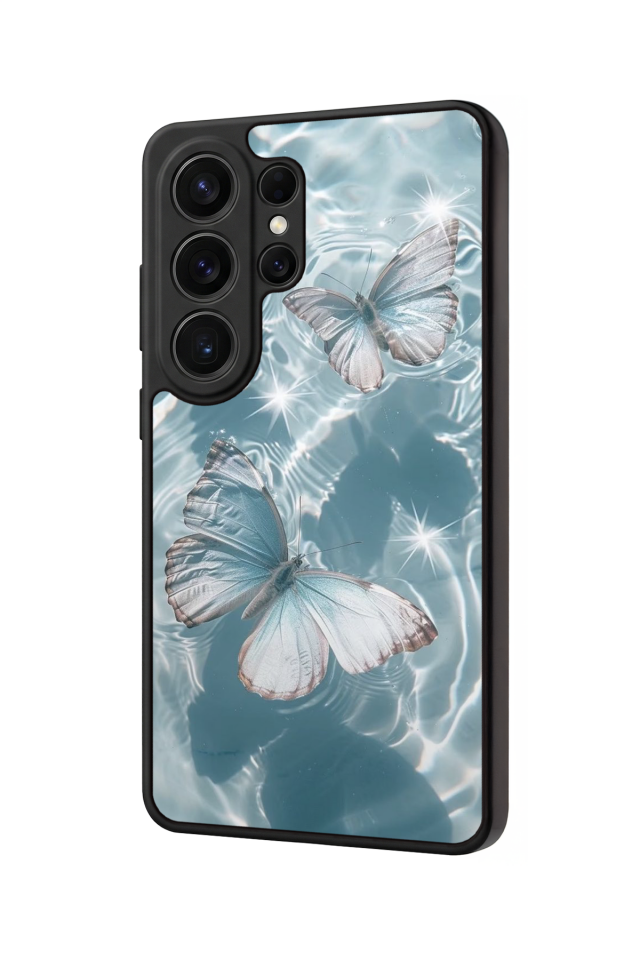 Samsung Galaxy S26 Ultra Uyumlu Kelebek Tasarımlı Glossy Premium Kılıf