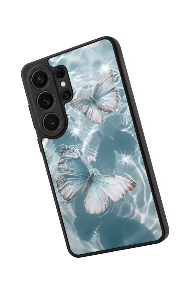 Samsung Galaxy S26 Ultra Uyumlu Kelebek Tasarımlı Glossy Premium Kılıf