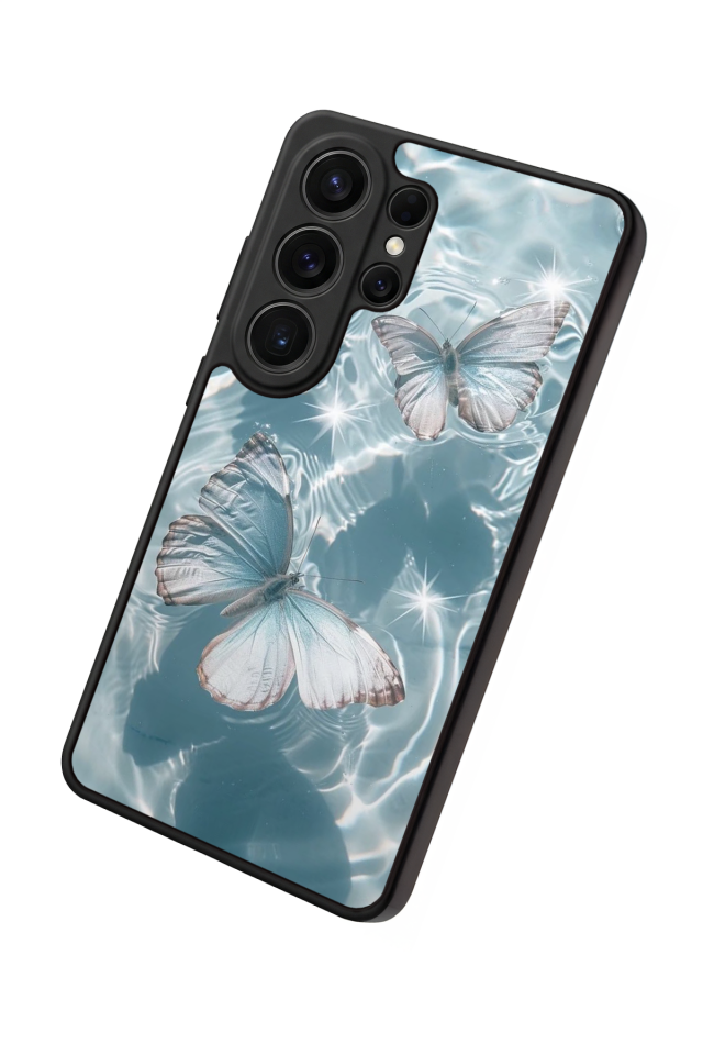 Samsung Galaxy S26 Ultra Uyumlu Kelebek Tasarımlı Glossy Premium Kılıf