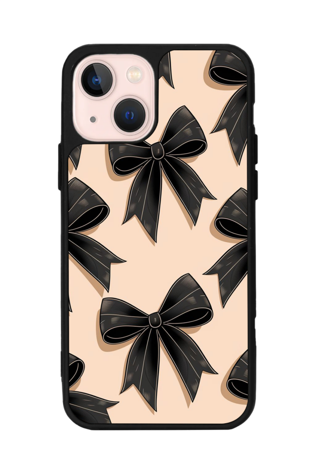 iPhone 15 Plus Uyumlu Kurdele Tasarımlı Glossy Premium Kılıf