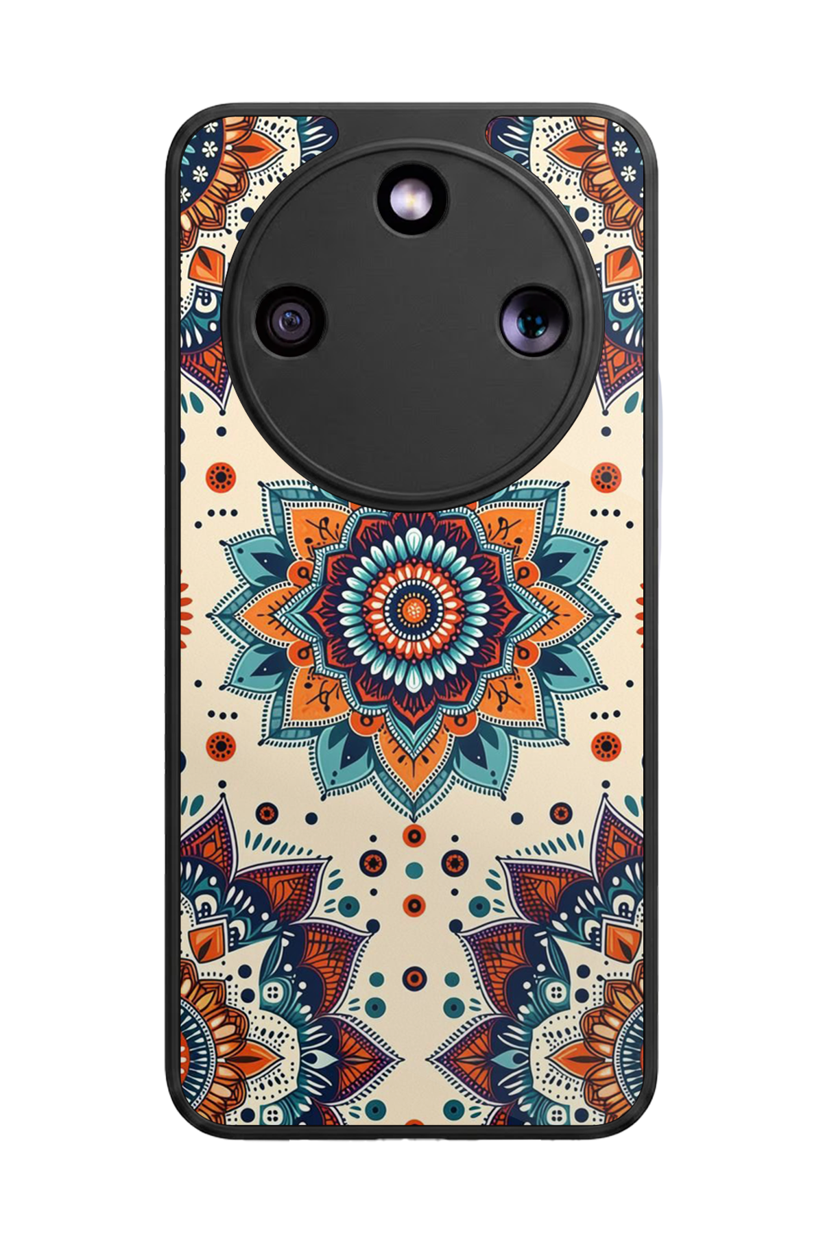 Honor Magic 8 Lite Uyumlu Mandala Tasarımlı Glossy Premium Kılıf