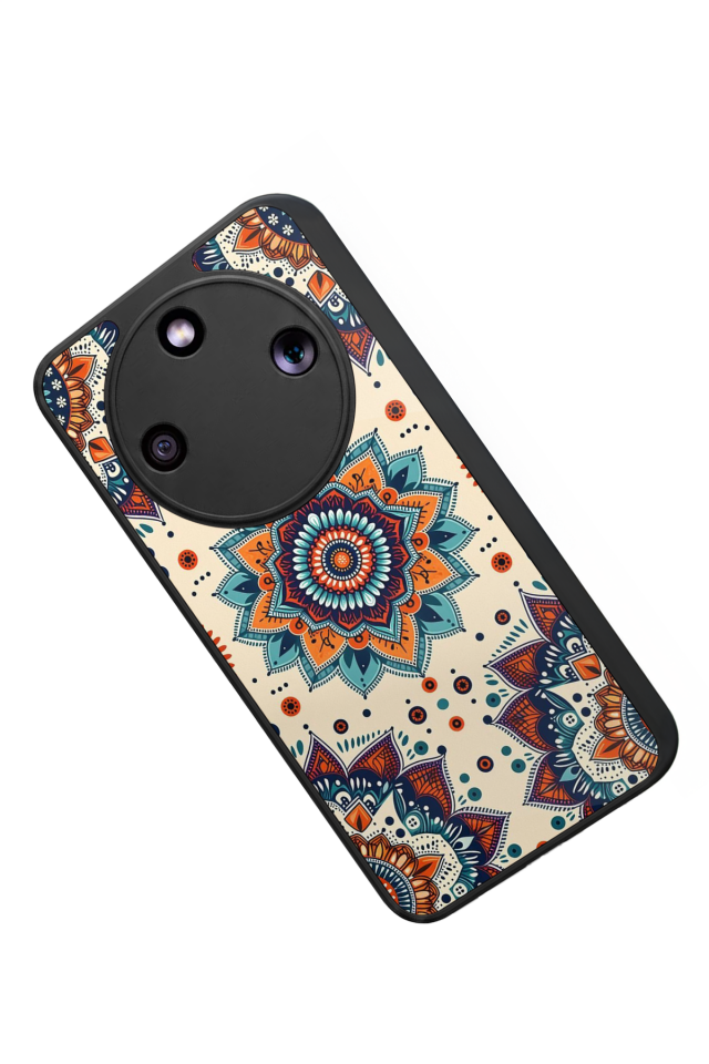 Honor Magic 8 Lite Uyumlu Mandala Tasarımlı Glossy Premium Kılıf
