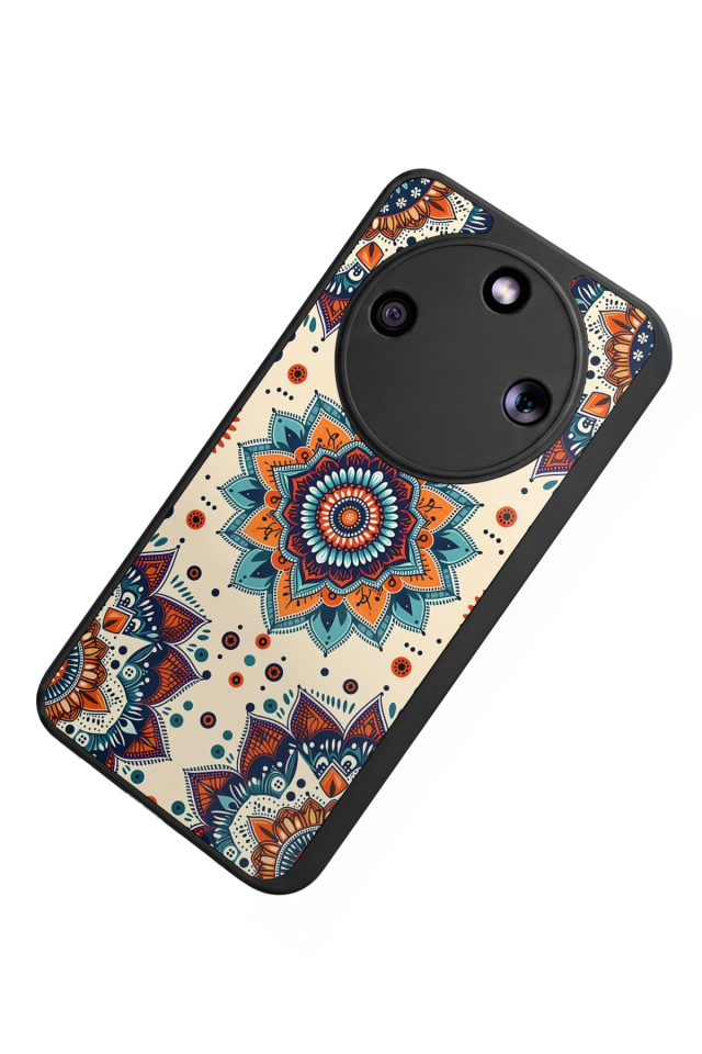 Honor Magic 8 Lite Uyumlu Mandala Tasarımlı Glossy Premium Kılıf