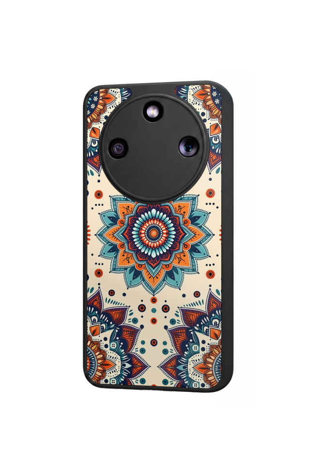 Honor Magic 8 Lite Uyumlu Mandala Tasarımlı Glossy Premium Kılıf