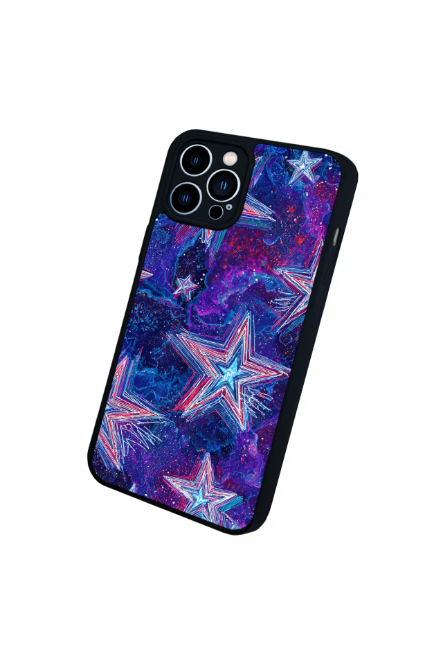 iPhone 12 Pro Max Uyumlu Retro Yildizlar Tasarımlı Glossy Premium Kılıf