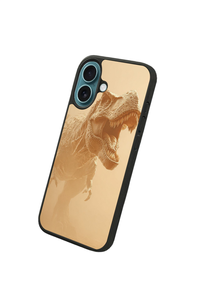 iPhone 16 Plus Uyumlu Dinazor Tasarımlı Glossy Premium Kılıf