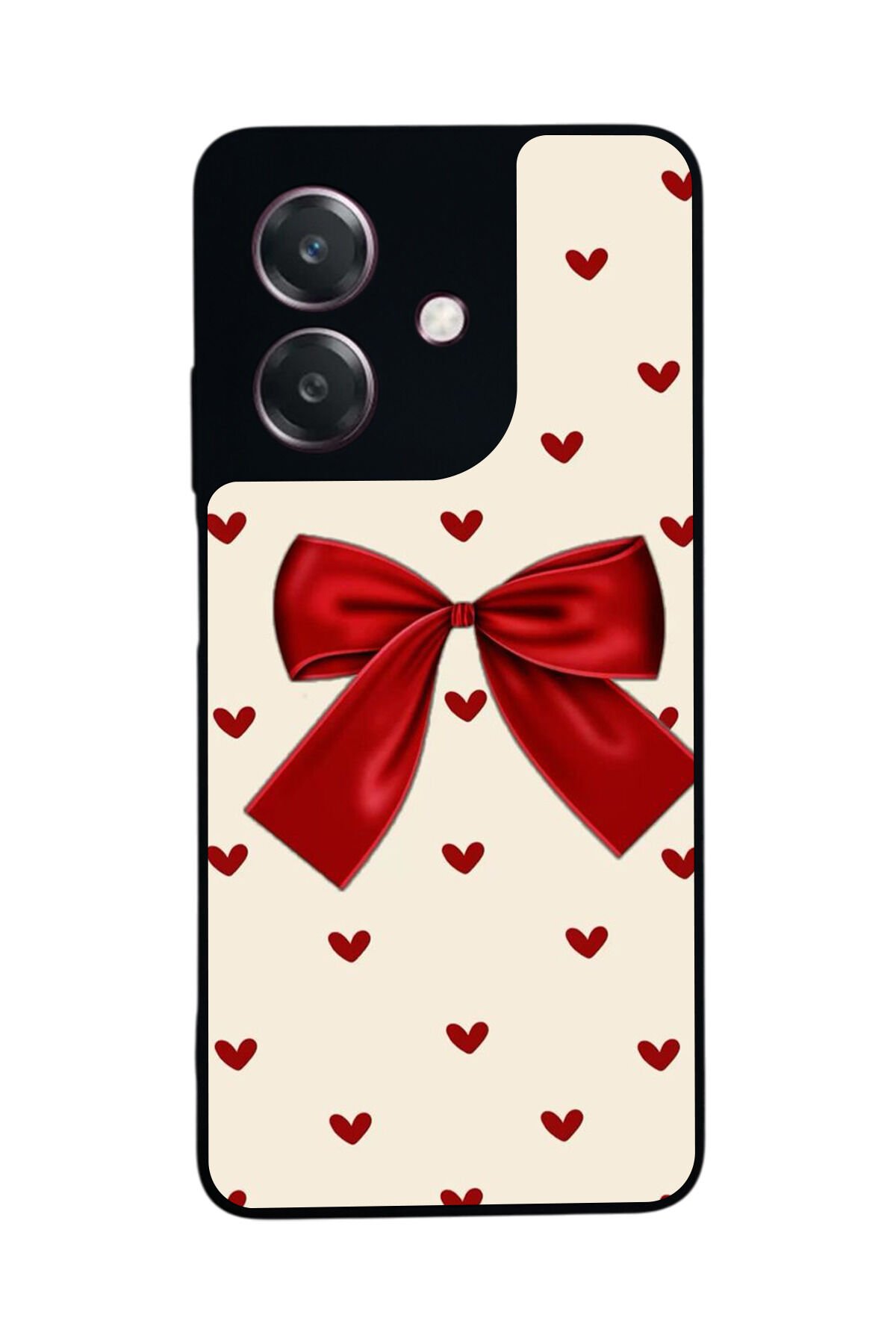 Oppo A3 5G Uyumlu Kurdele Tasarımlı Glossy Premium Kılıf
