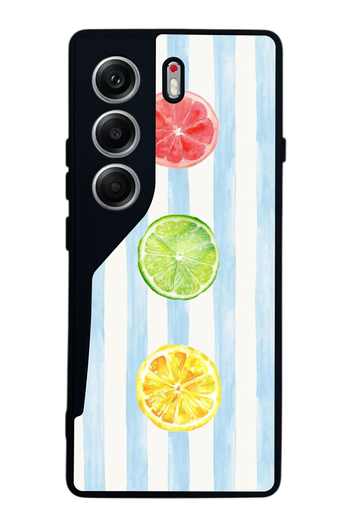 Tecno Camon 40 Uyumlu Limon Tasarımlı Glossy Premium Kılıf