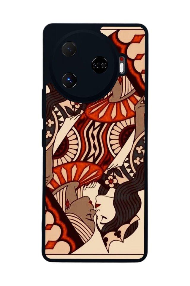 Tecno Camon 30 Pro Uyumlu Kalp Love Tasarımlı Glossy Premium Kılıf