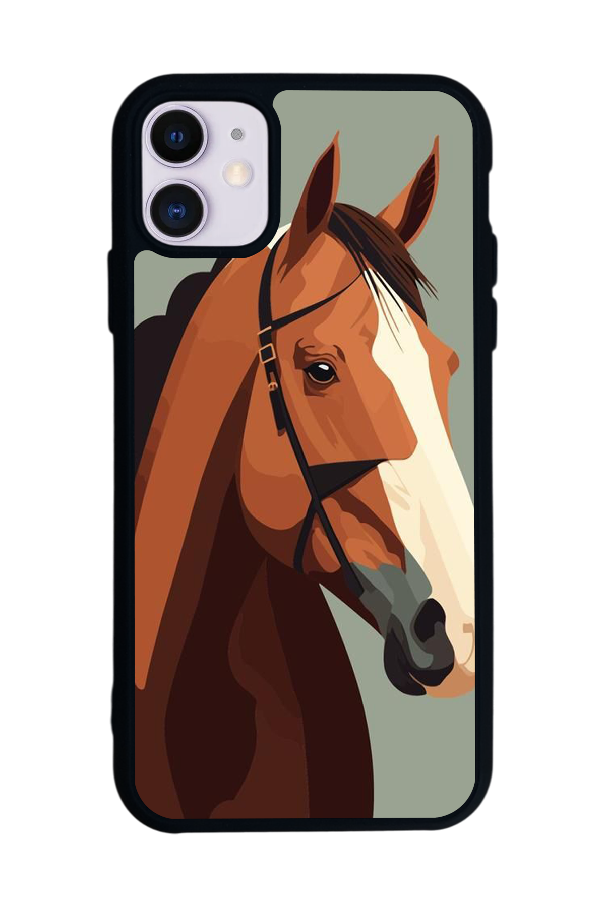 iPhone 11 Uyumlu At Horse Tasarımlı Glossy Premium Kılıf