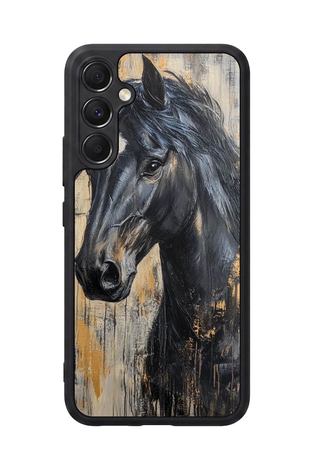 Samsung Galaxy M34 Uyumlu At Horse Tasarımlı Glossy Premium Kılıf
