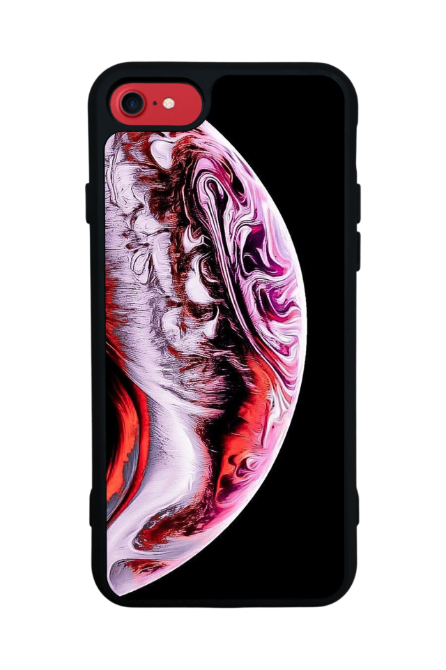 iPhone SE Uyumlu Ay Tasarımlı Glossy Premium Kılıf