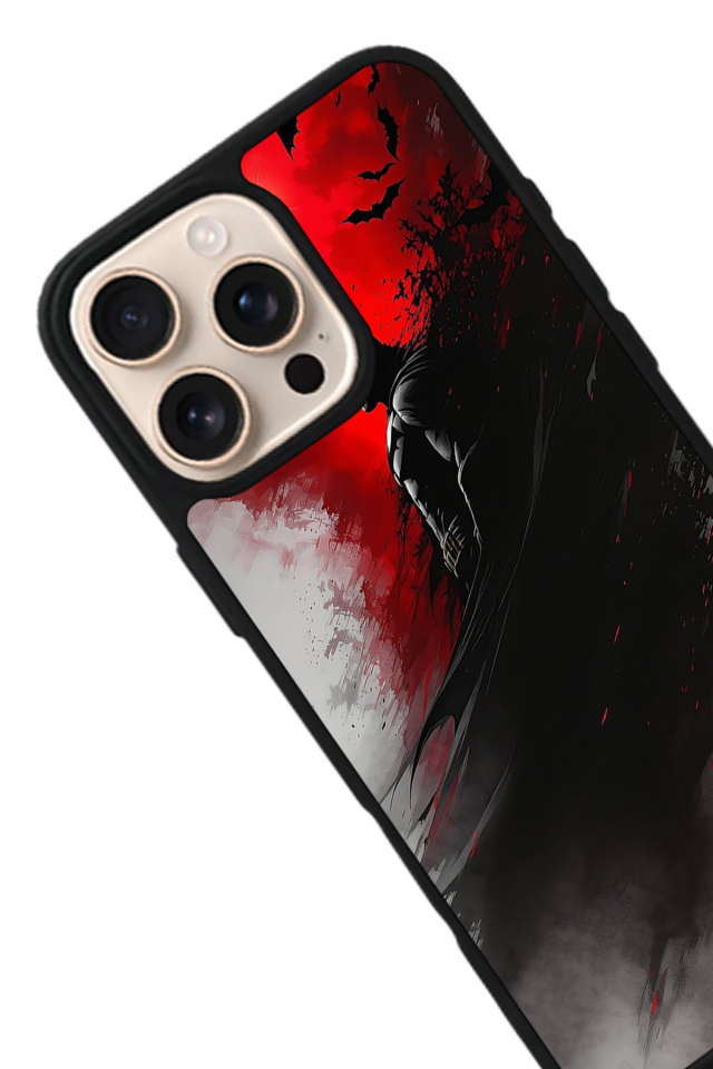 iPhone 14 Pro Uyumlu Batman Tasarımlı Glossy Premium Kılıf