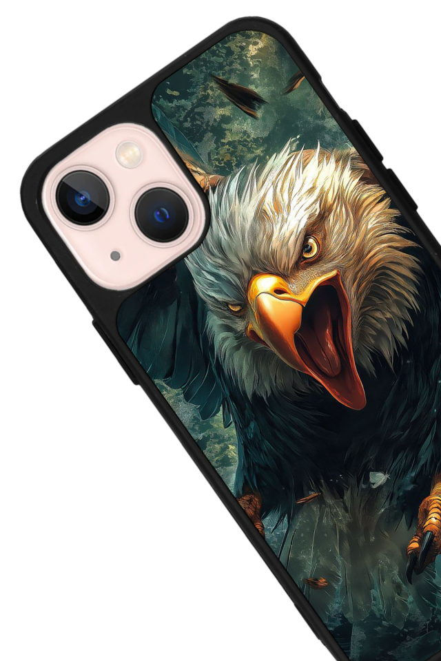 iPhone 15 Uyumlu Besiktas Tasarımlı Glossy Premium Kılıf