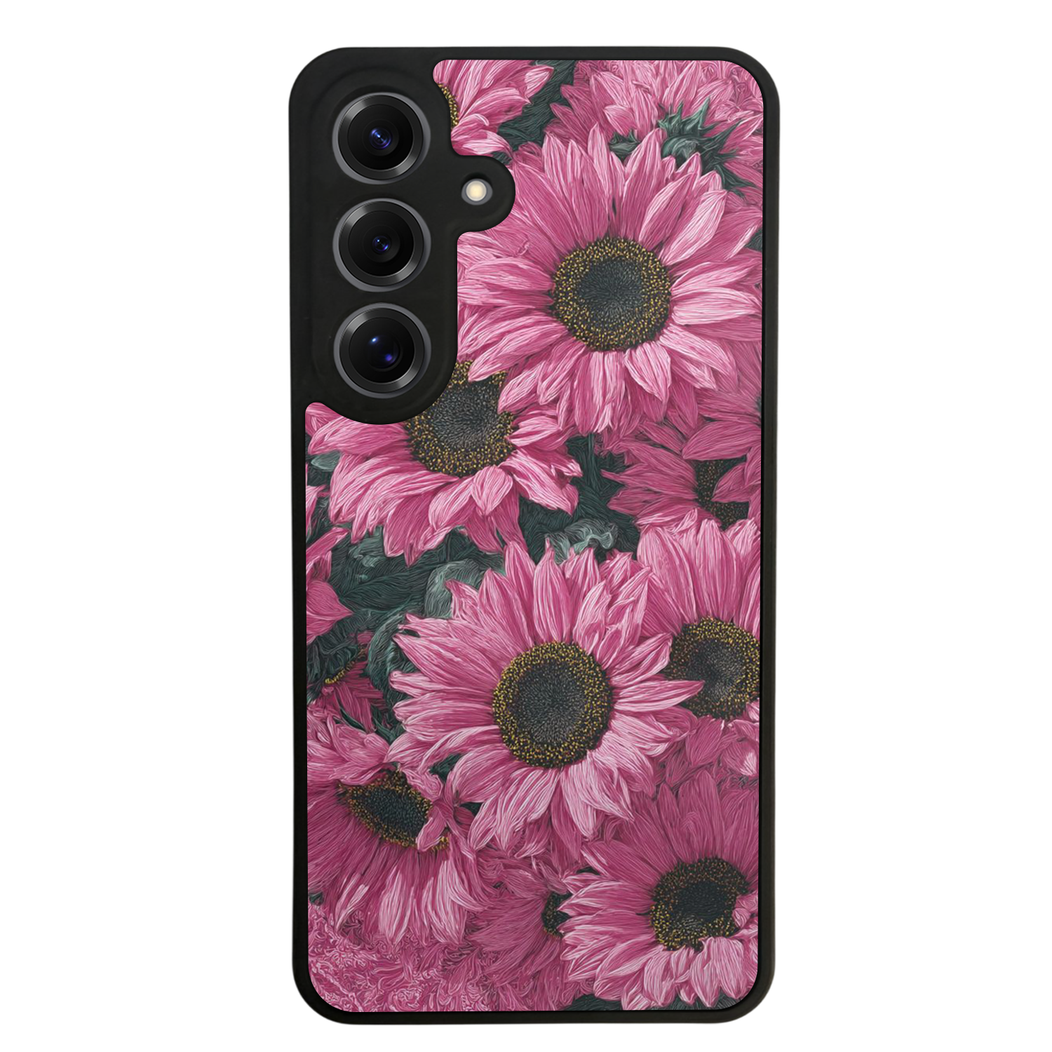 Samsung Galaxy S25 Uyumlu Cicek Tasarımlı Glossy Premium Kılıf