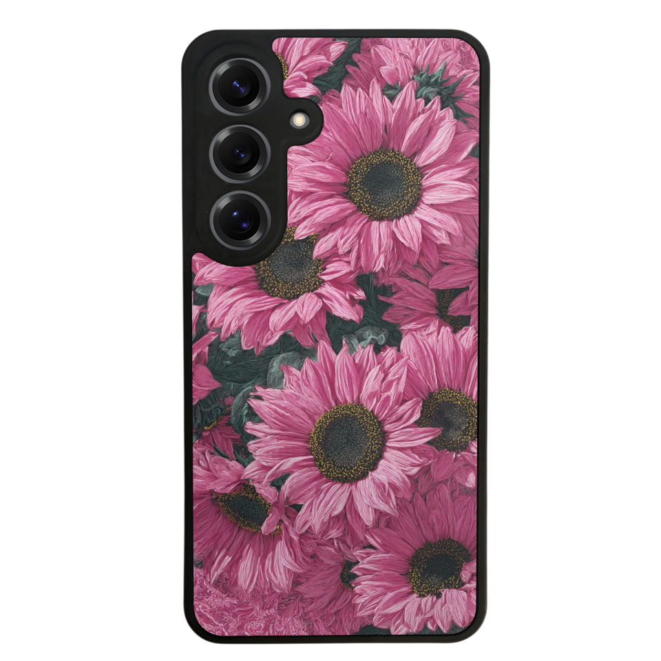 Samsung Galaxy S25 Uyumlu Cicek Tasarımlı Glossy Premium Kılıf