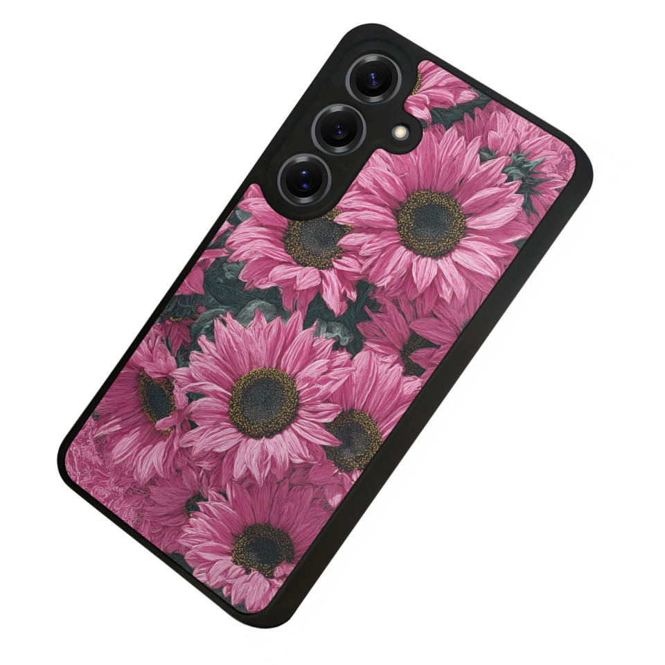 Samsung Galaxy S25 Uyumlu Cicek Tasarımlı Glossy Premium Kılıf