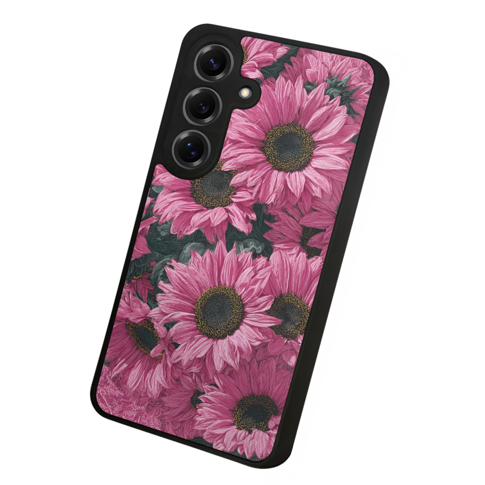Samsung Galaxy S25 Uyumlu Cicek Tasarımlı Glossy Premium Kılıf