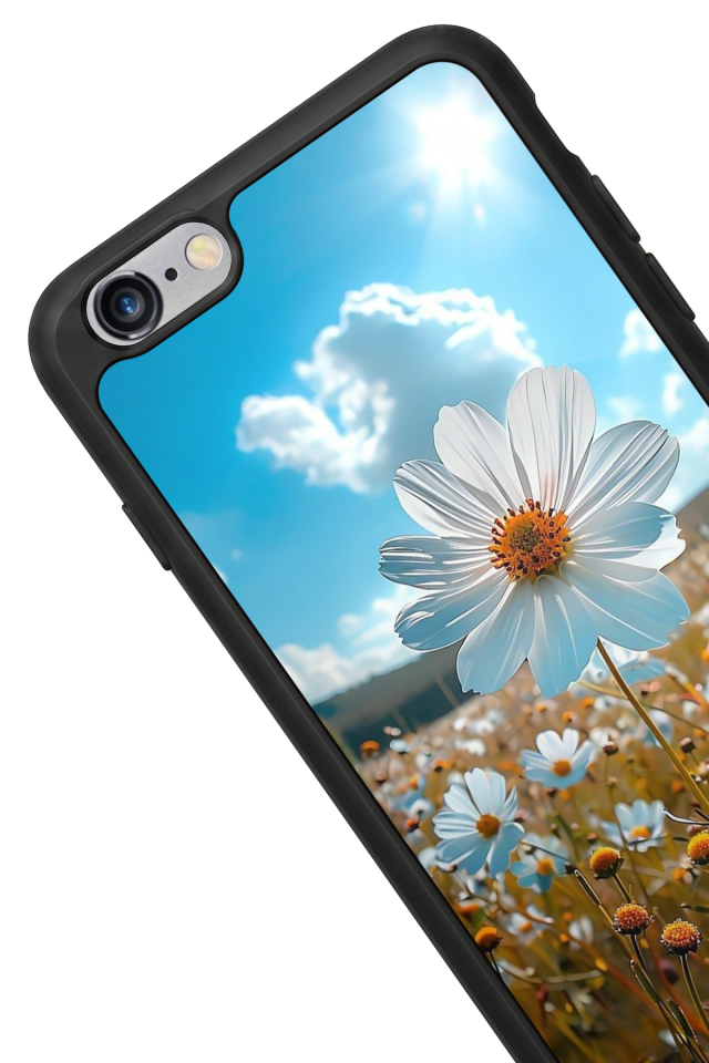 iPhone 6s Plus Uyumlu Cicek Tasarımlı Glossy Premium Kılıf