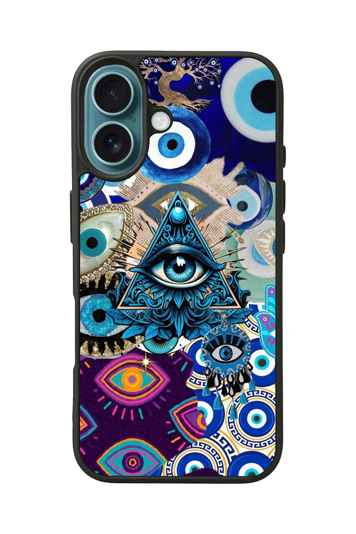 iPhone 16 Plus Uyumlu Göz Tasarımlı Glossy Premium Kılıf