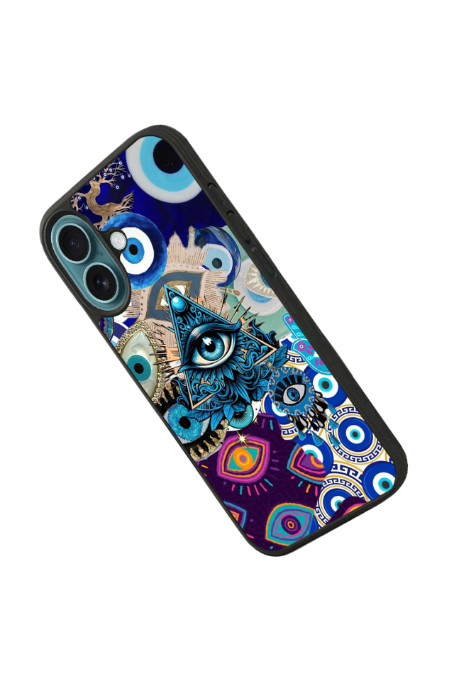 iPhone 16 Plus Uyumlu Göz Tasarımlı Glossy Premium Kılıf