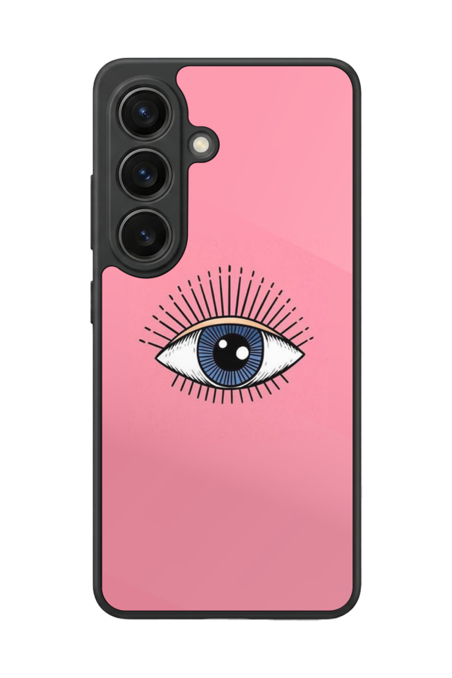 Samsung Galaxy S26 Uyumlu Göz Tasarımlı Glossy Premium Kılıf