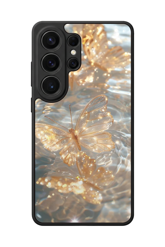 Samsung Galaxy S26 Ultra Uyumlu Kelebek Tasarımlı Glossy Premium Kılıf
