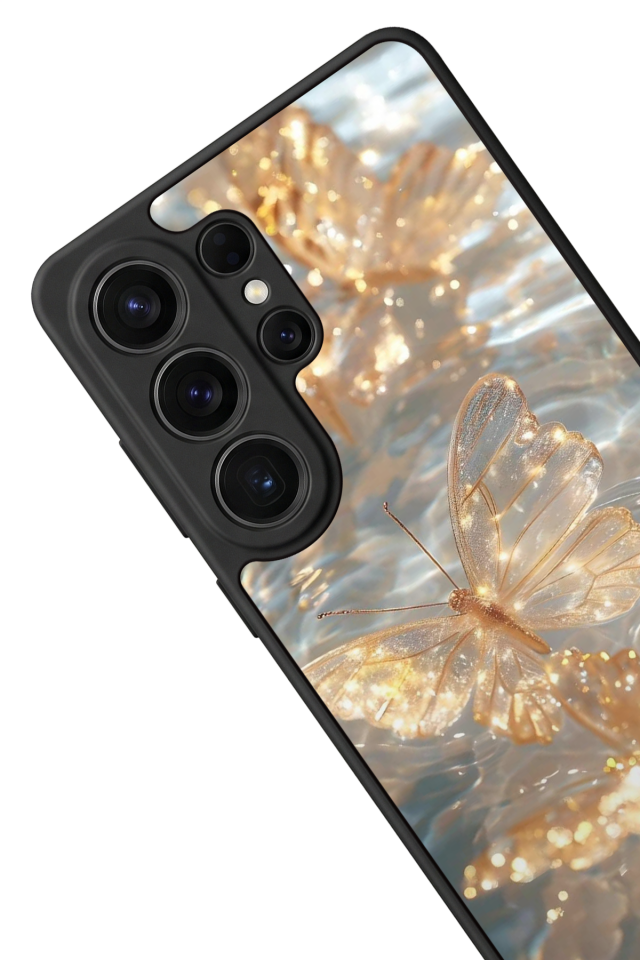 Samsung Galaxy S26 Ultra Uyumlu Kelebek Tasarımlı Glossy Premium Kılıf