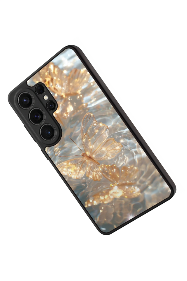 Samsung Galaxy S26 Ultra Uyumlu Kelebek Tasarımlı Glossy Premium Kılıf