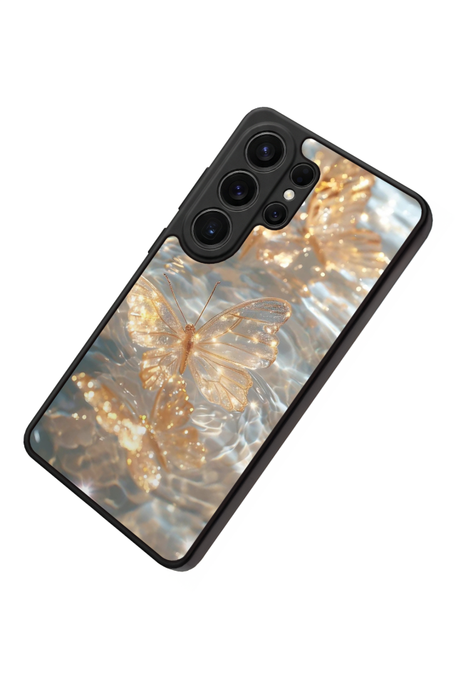 Samsung Galaxy S26 Ultra Uyumlu Kelebek Tasarımlı Glossy Premium Kılıf
