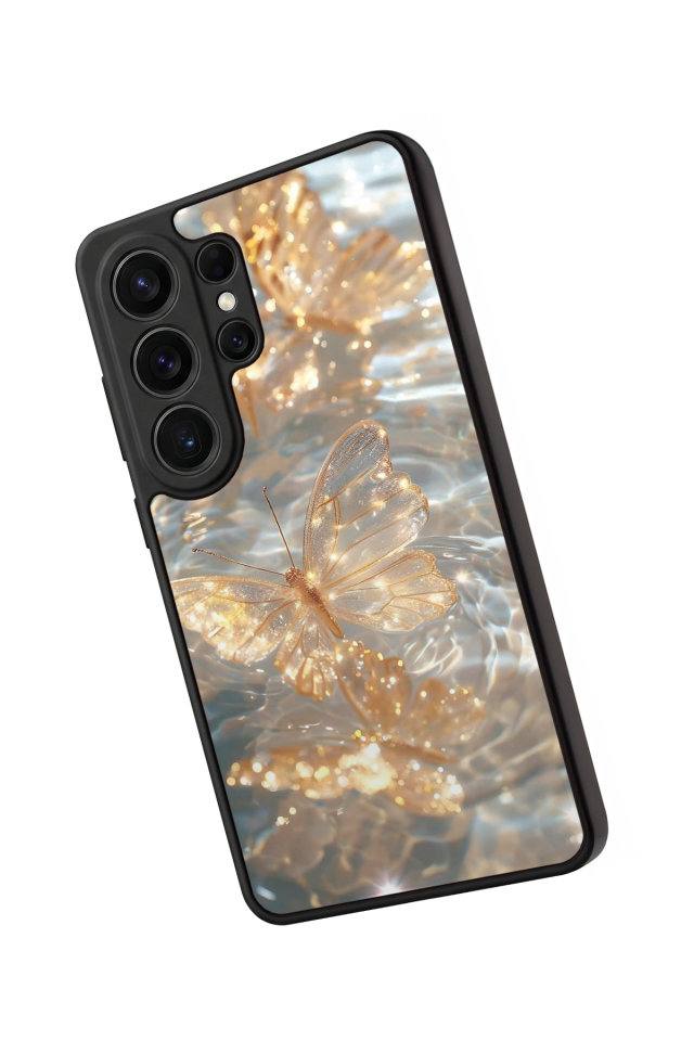 Samsung Galaxy S26 Ultra Uyumlu Kelebek Tasarımlı Glossy Premium Kılıf