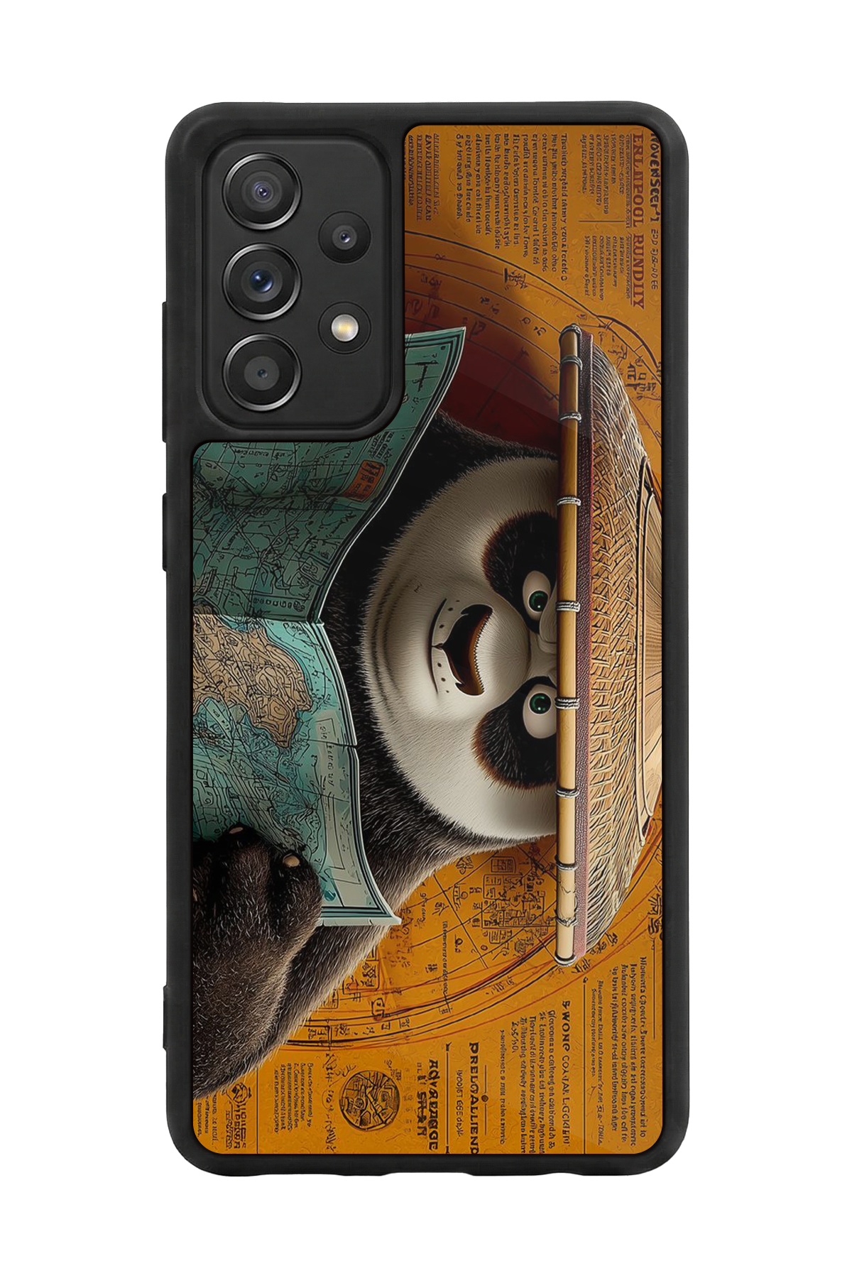 Samsung Galaxy A72 Uyumlu Kung Fu Panda Tasarımlı Glossy Premium Kılıf