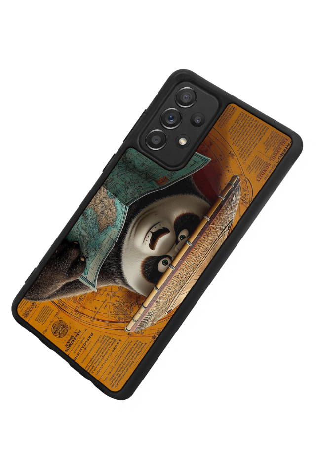 Samsung Galaxy A72 Uyumlu Kung Fu Panda Tasarımlı Glossy Premium Kılıf