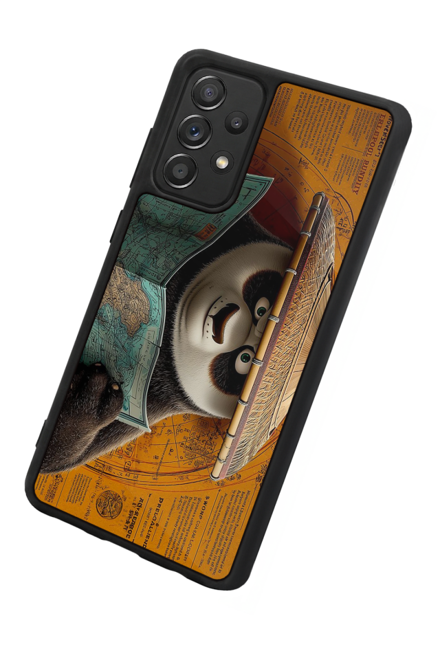 Samsung Galaxy A72 Uyumlu Kung Fu Panda Tasarımlı Glossy Premium Kılıf