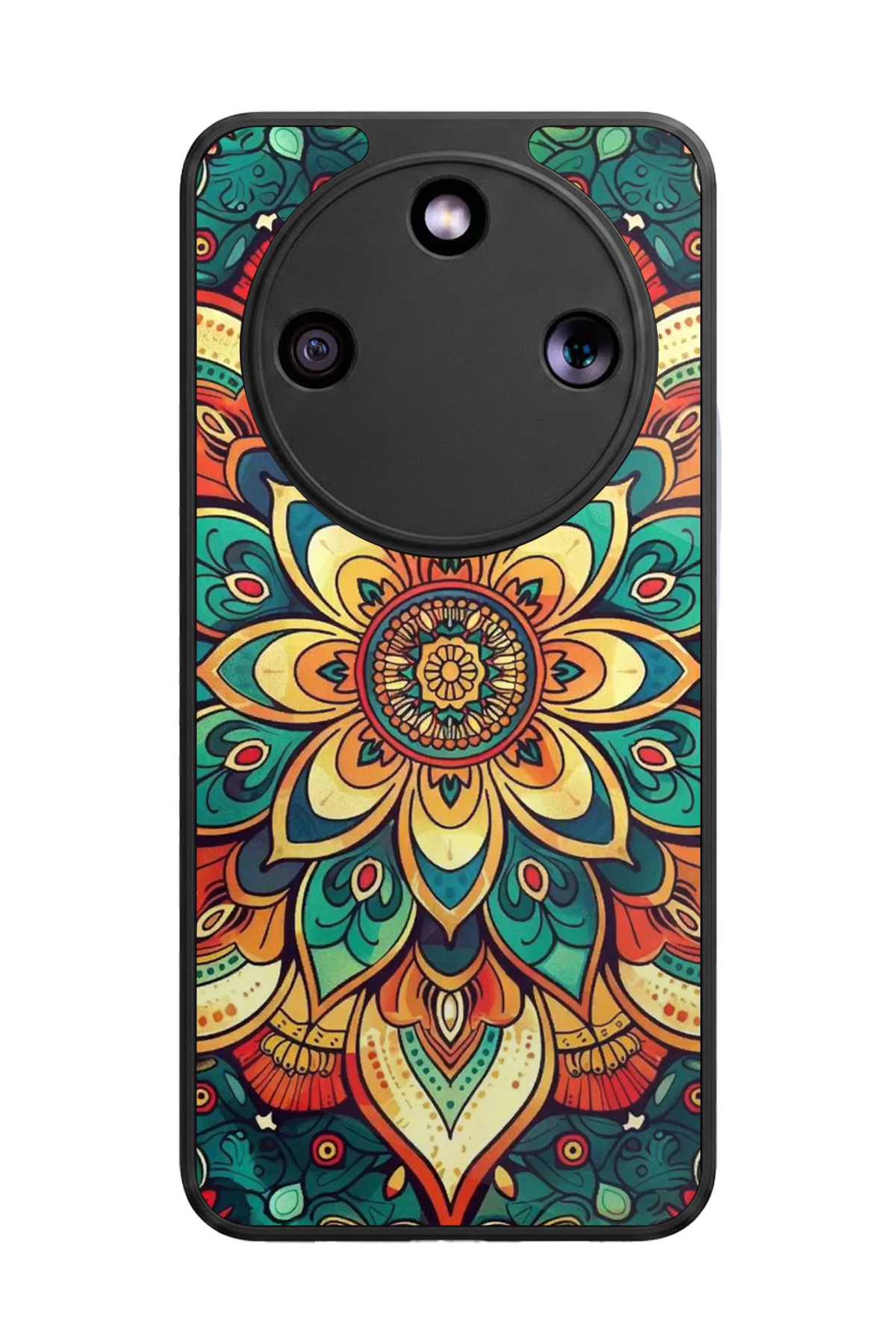 Honor Magic 8 Lite Uyumlu Mandaal Tasarımlı Glossy Premium Kılıf