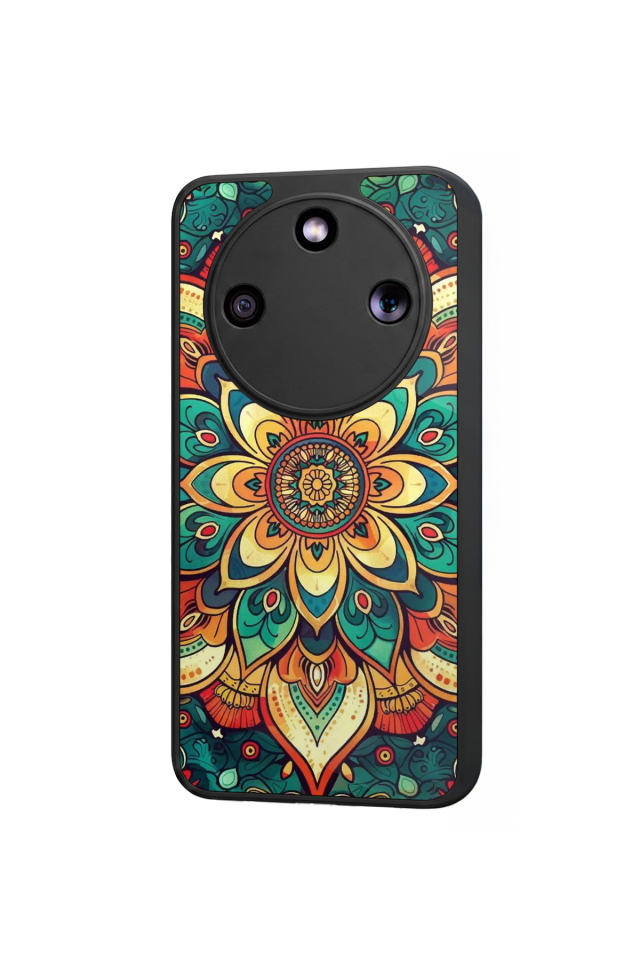 Honor Magic 8 Lite Uyumlu Mandaal Tasarımlı Glossy Premium Kılıf