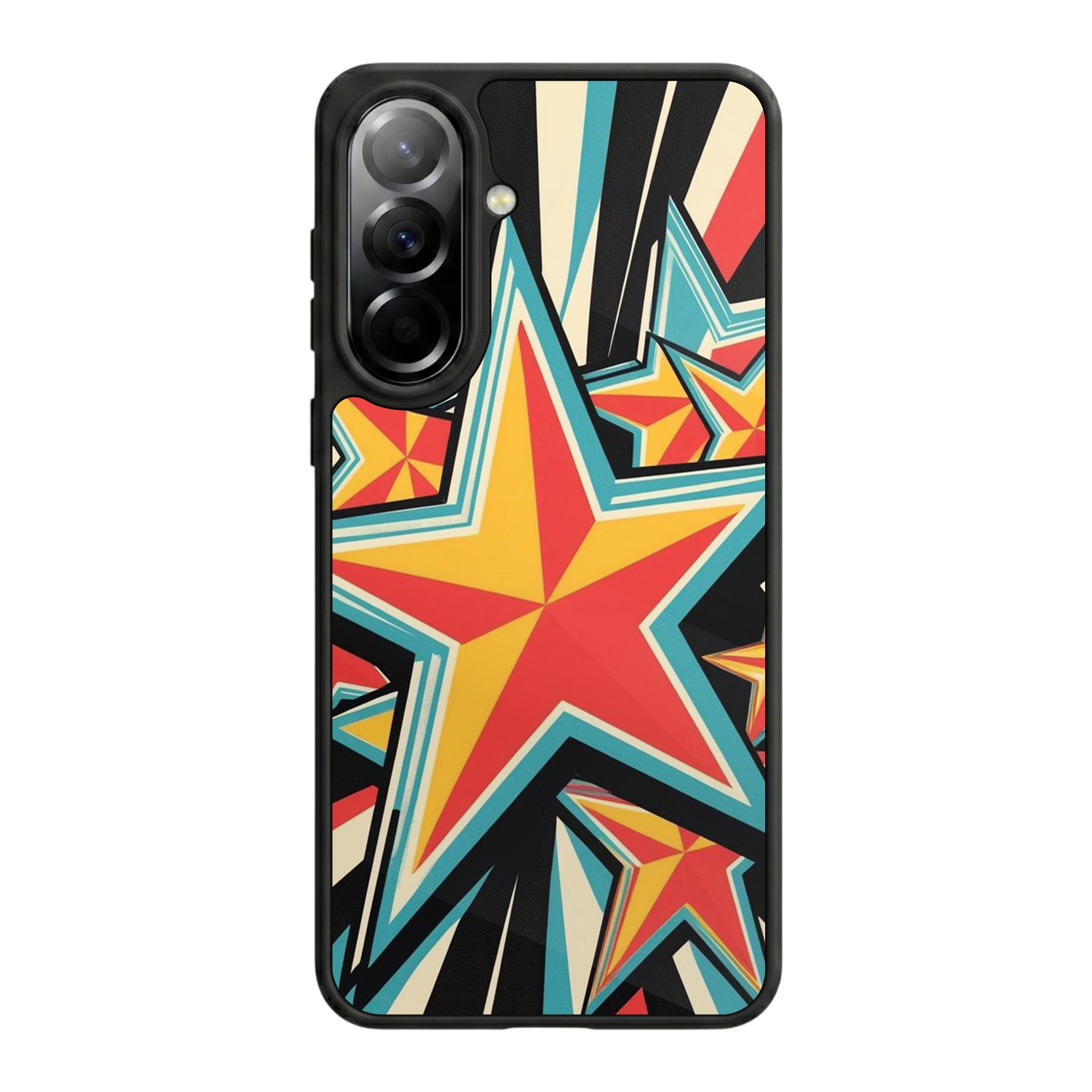 Samsung Galaxy A57 Uyumlu Retro Yildizlar Tasarımlı Glossy Premium Kılıf