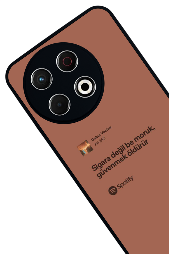 Tecno Spark 30 Pro Uyumlu Sarki Sozleri Tasarımlı Glossy Premium Kılıf