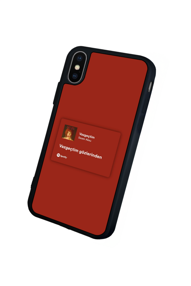 iPhone X/ XS Uyumlu Sarki Sozleri Tasarımlı Glossy Premium Kılıf
